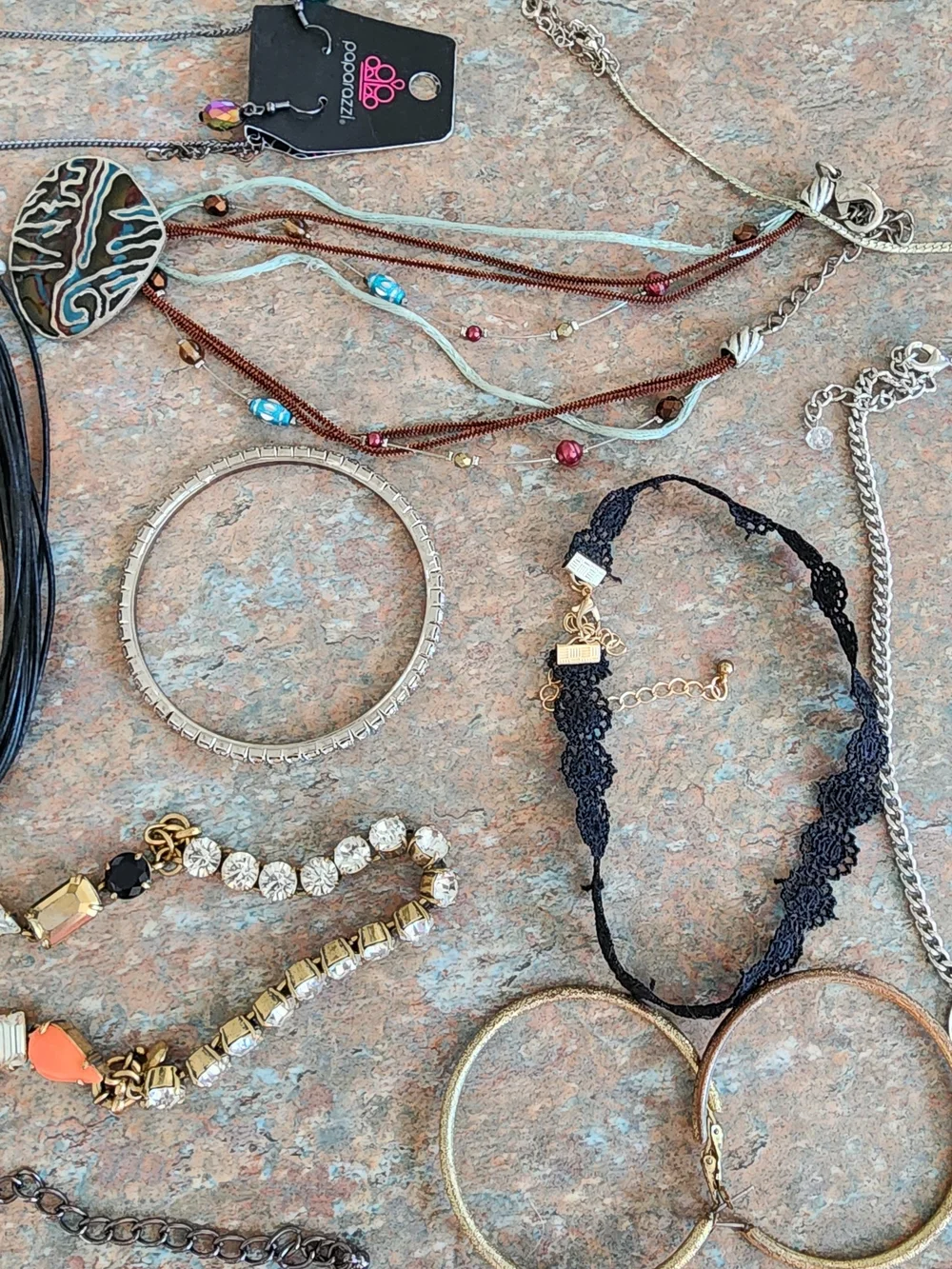 Variety Of Costume Jewelry-Necklaces, Earrings, Bracelets, Matching Sets.